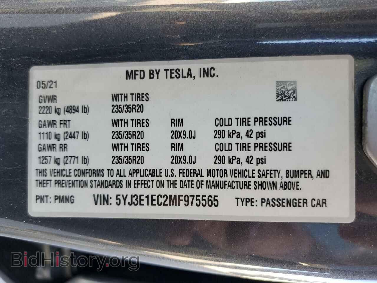 2021 TESLA MODEL 3 - VIN: 5YJ3E1EC2MF975565 - Photo 10