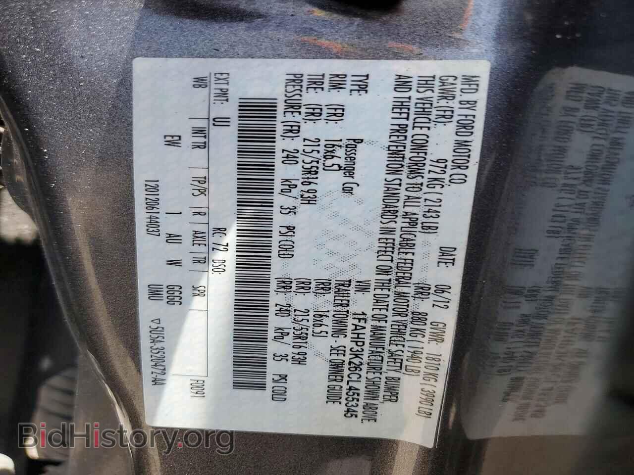 2012 FORD FOCUS - VIN: 1FAHP3K26CL455345 - Photo 12
