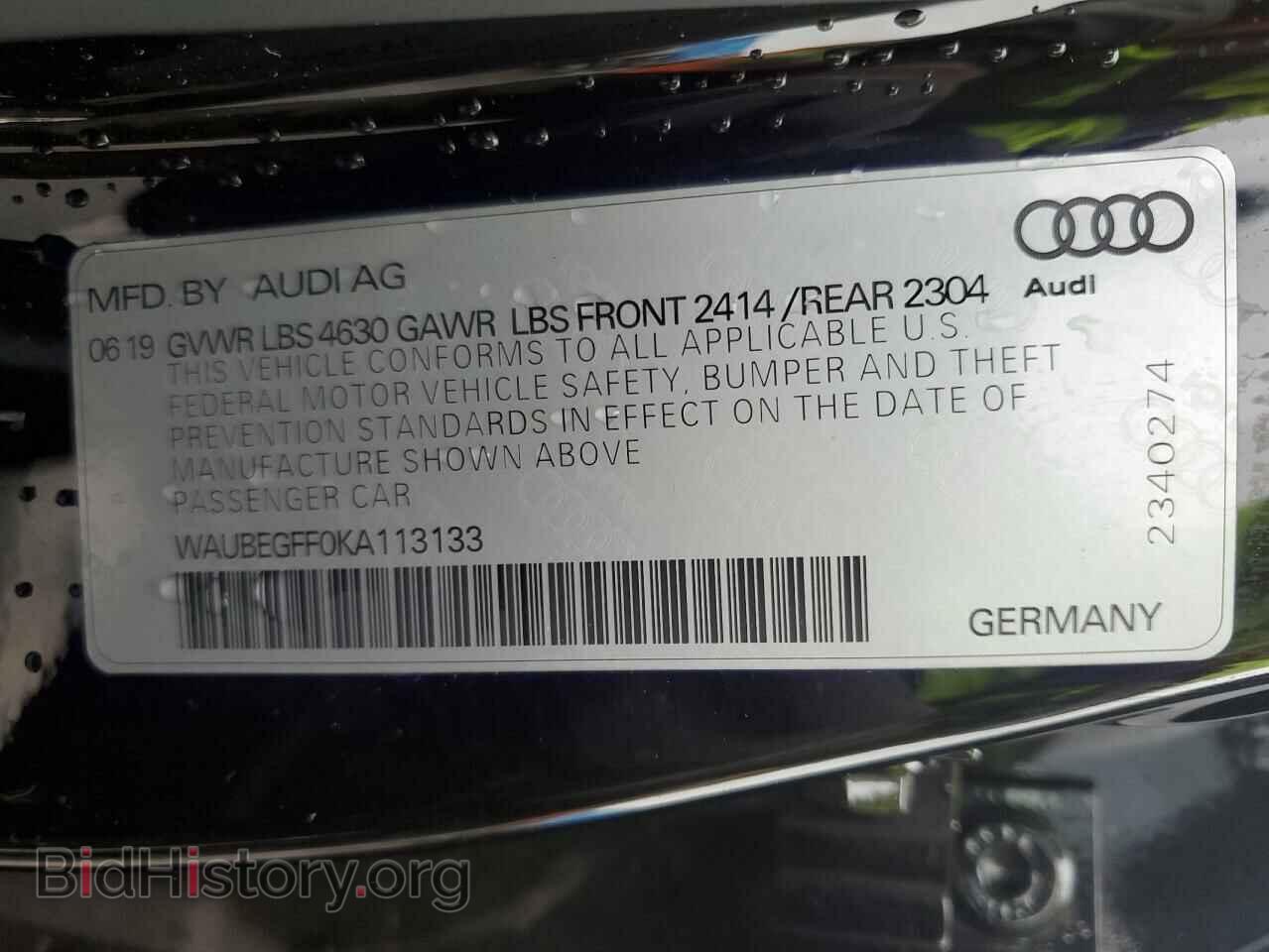 2019 AUDI A3 - VIN: WAUBEGFF0KA113133 - Photo 10