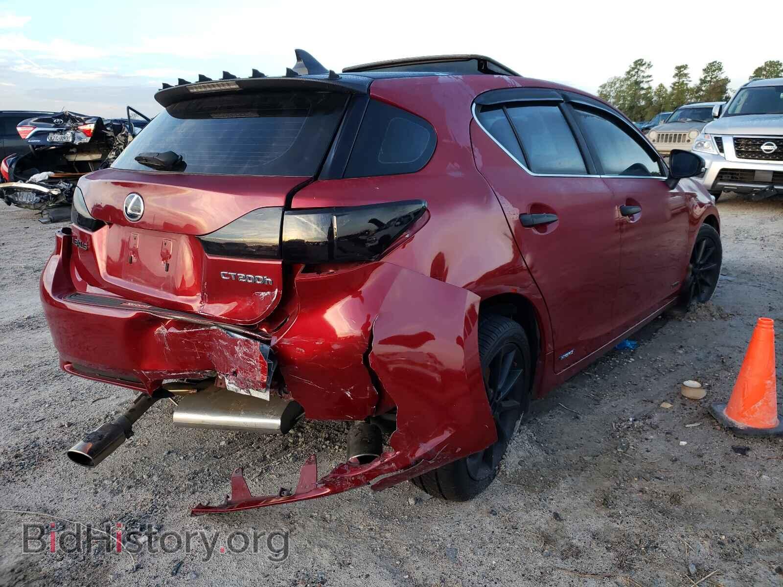 2012 LEXUS CT 200 - VIN: JTHKD5BH3C2093889 - Фото 4