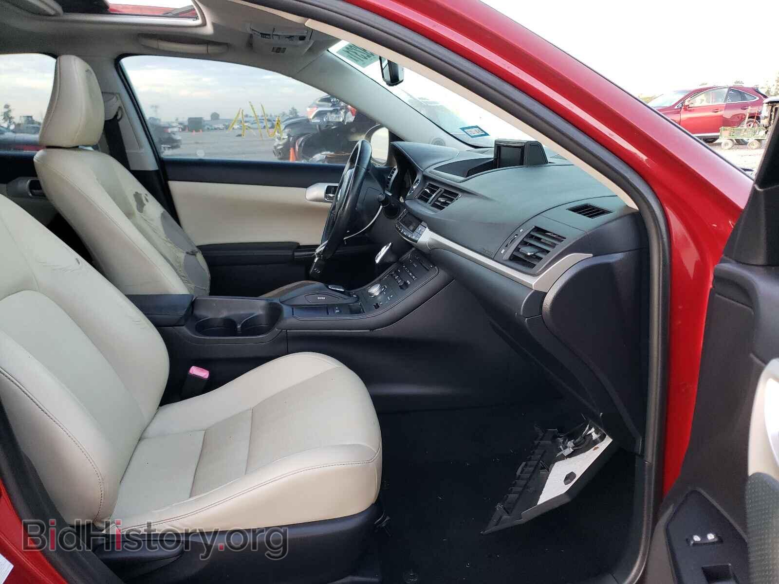 2012 LEXUS CT 200 - VIN: JTHKD5BH3C2093889 - Фото 5