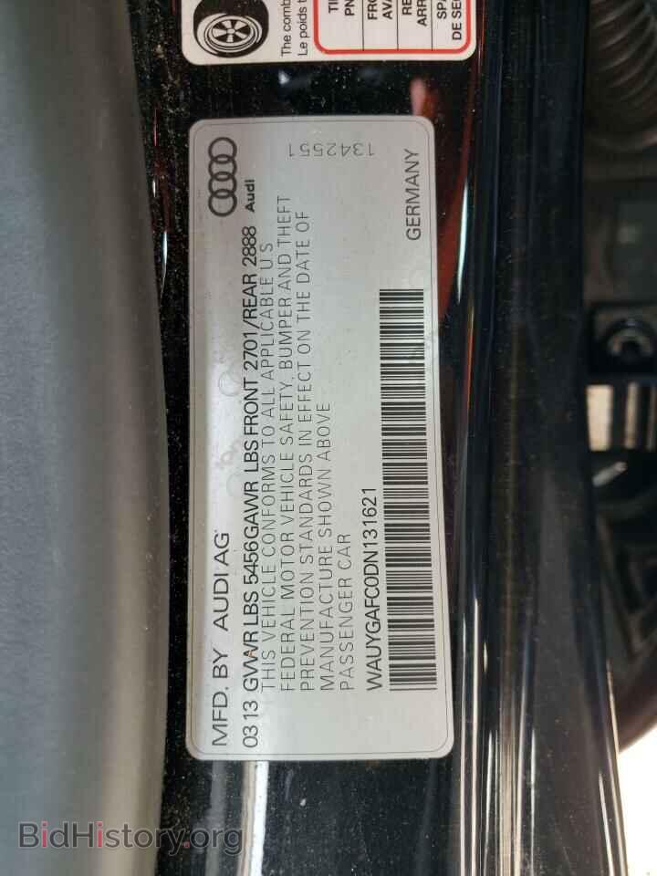 2013 AUDI A7 - VIN: WAUYGAFC0DN131621 - Фото 12