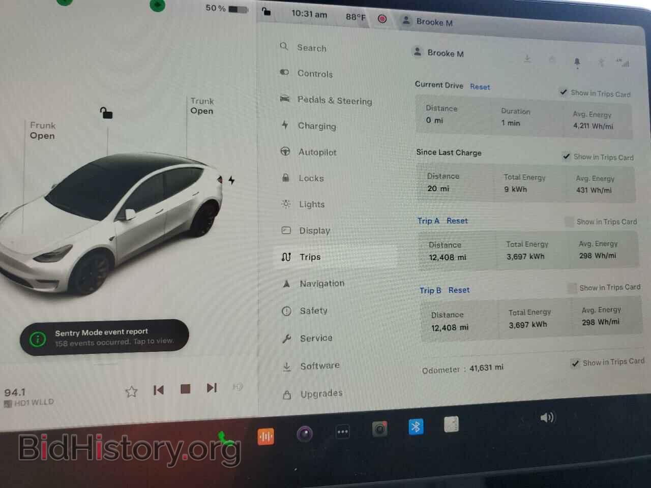 2022 TESLA MODEL Y - VIN: 7SAYGAEE8NF363697 - Фото 9