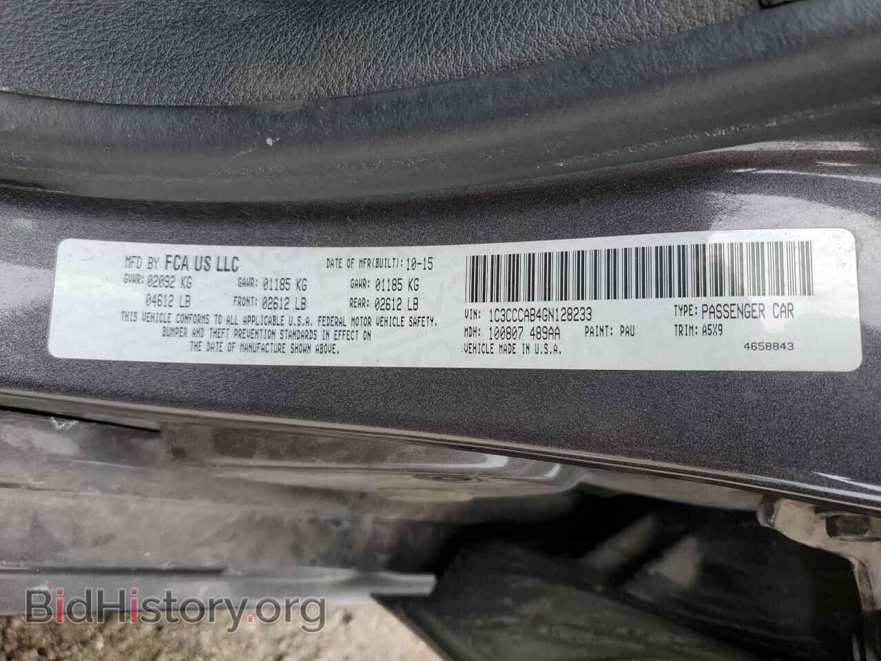 2016 CHRYSLER 200 - VIN: 1C3CCCAB4GN128233 - Фото 13