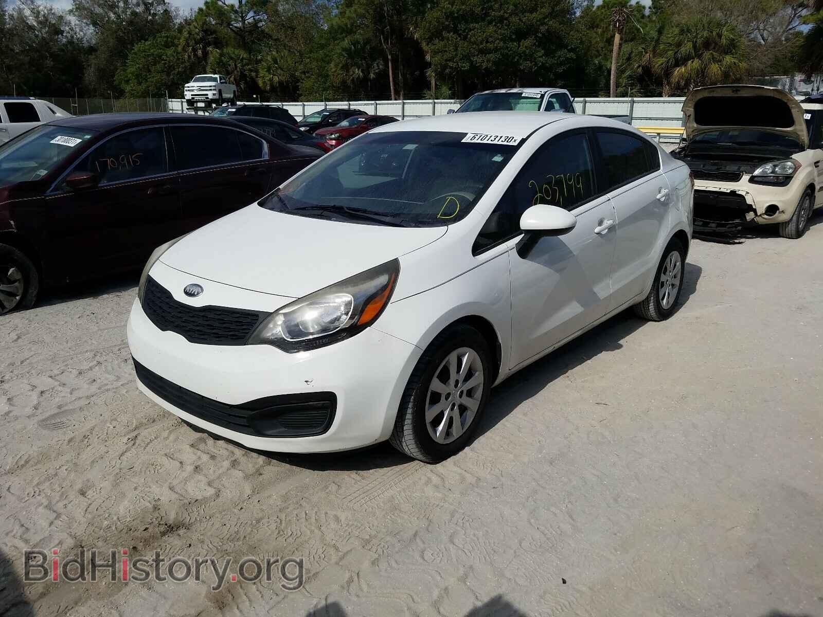 2013 KIA RIO - VIN: KNADM4A37D6222606 - Фото 2