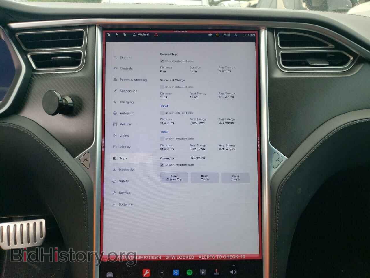 2017 TESLA MODEL S - VIN: 5YJSA1E44HF218544 - Photo 9