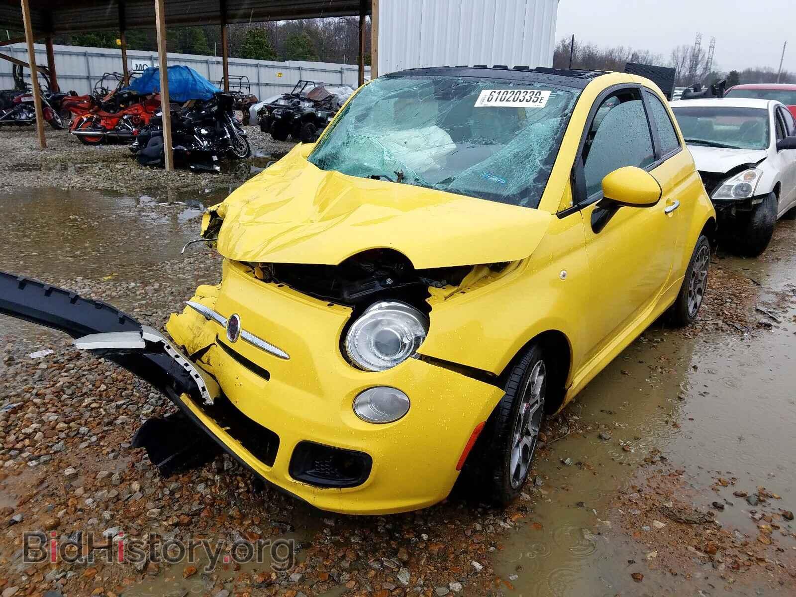2012 FIAT 500 - VIN: 3C3CFFBR8CT208732 - Фото 2