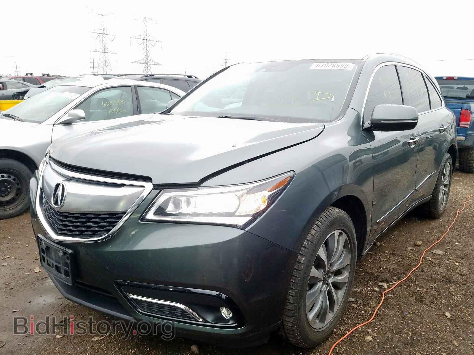 2014 ACURA MDX - VIN: 5FRYD4H4XEB035755 - Фото 2