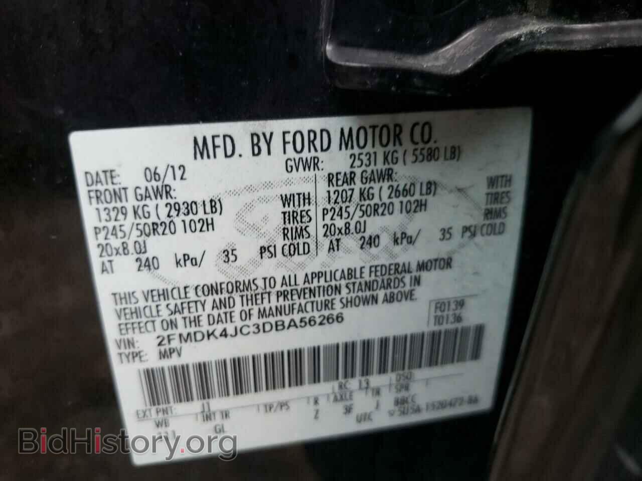 2013 FORD EDGE - VIN: 2FMDK4JC3DBA56266 - Photo 10