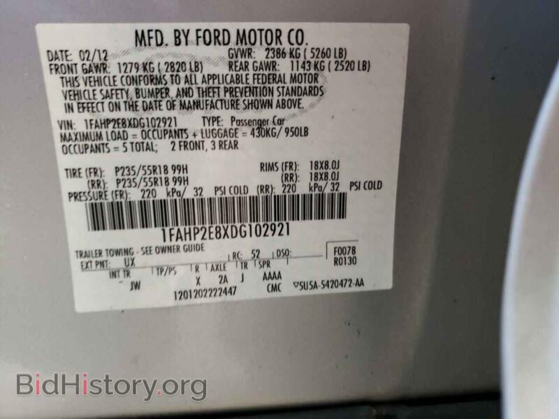 2013 Ford TAURUS (VIN 1FAHP2E8XDG102921) — photo 10 of 10