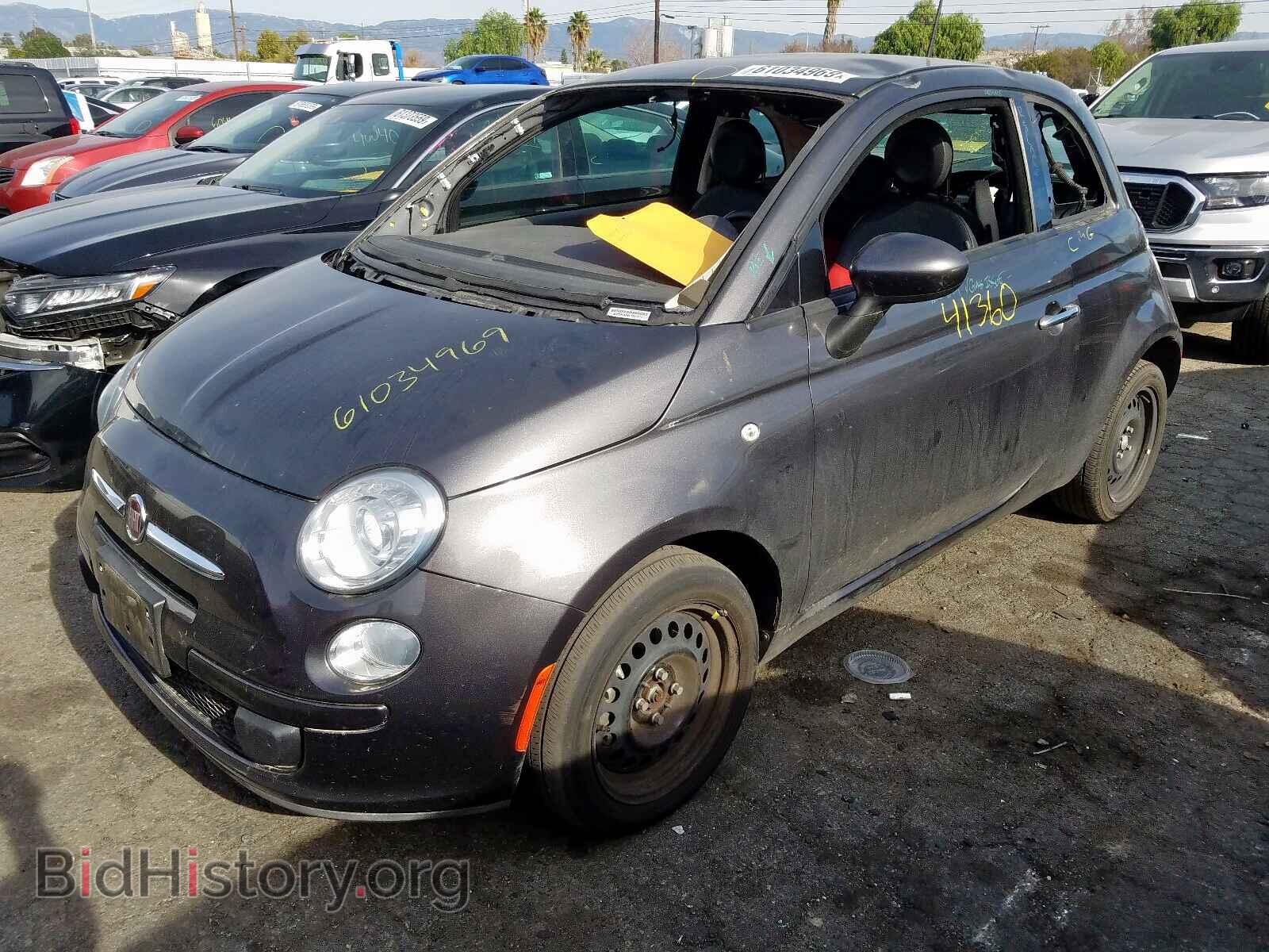 2015 FIAT 500 - VIN: 3C3CFFAR9FT653213 - Фото 2