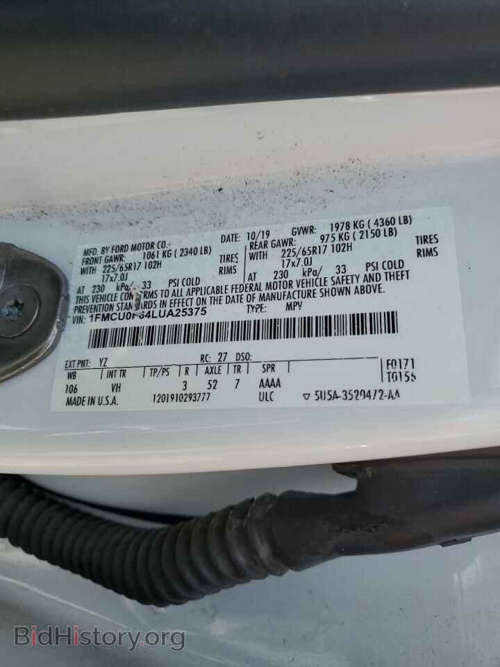 2020 FORD ESCAPE - VIN: 1FMCU0F64LUA25375 - Photo 13