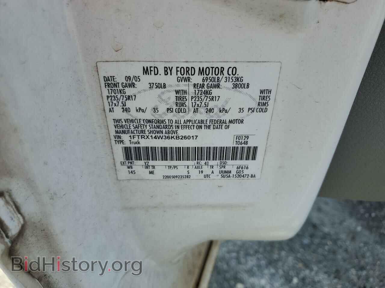 2006 FORD All Models - VIN: 1FTRX14W36KB26017 - Фото 13