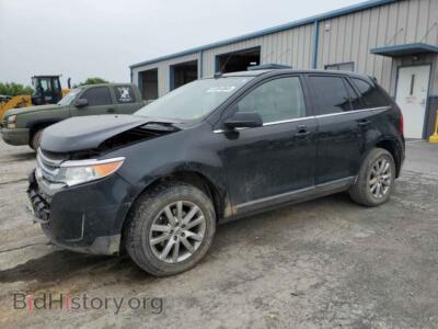 2014 Ford EDGE Limited, черный — VIN 2FMDK4KC8EBA44436, Copart