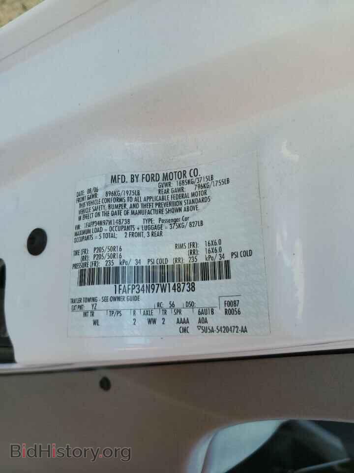 2007 FORD FOCUS - VIN: 1FAFP34N97W148738 - Фото 10