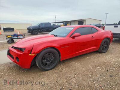 2013 Chevrolet CAMARO LS, red — VIN 2G1FA1E30D9155152, Copart