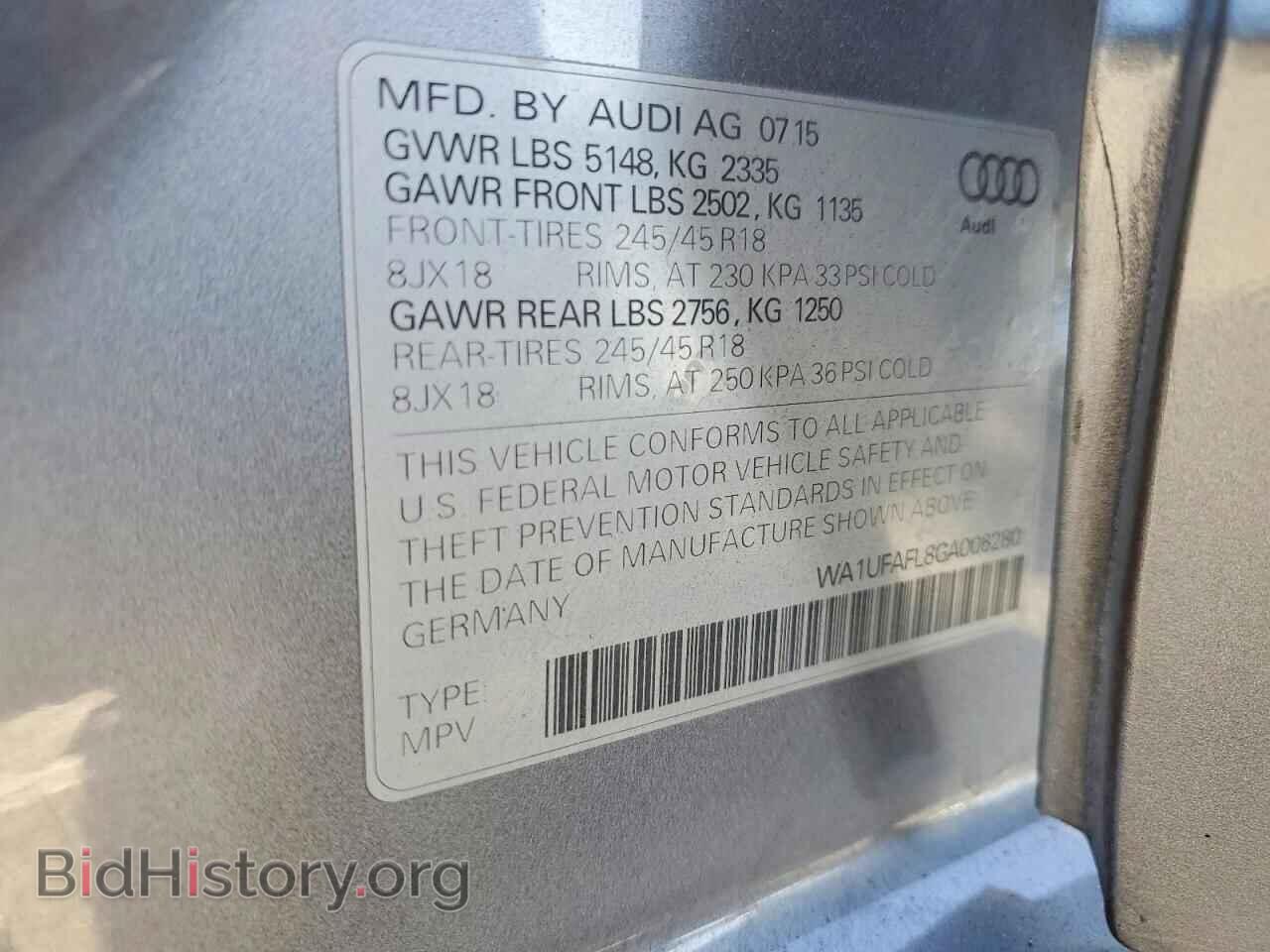 2016 AUDI A4 - VIN: WA1UFAFL8GA006280 - Photo 13