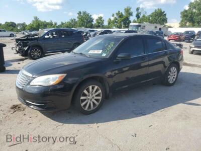 2012 Chrysler 200 TOURING, black — VIN 1C3CCBBB7CN226563, Copart