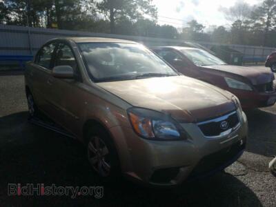 2011 Kia RIO RIO BASE, beige — VIN KNADH4A36B6940844, Copart