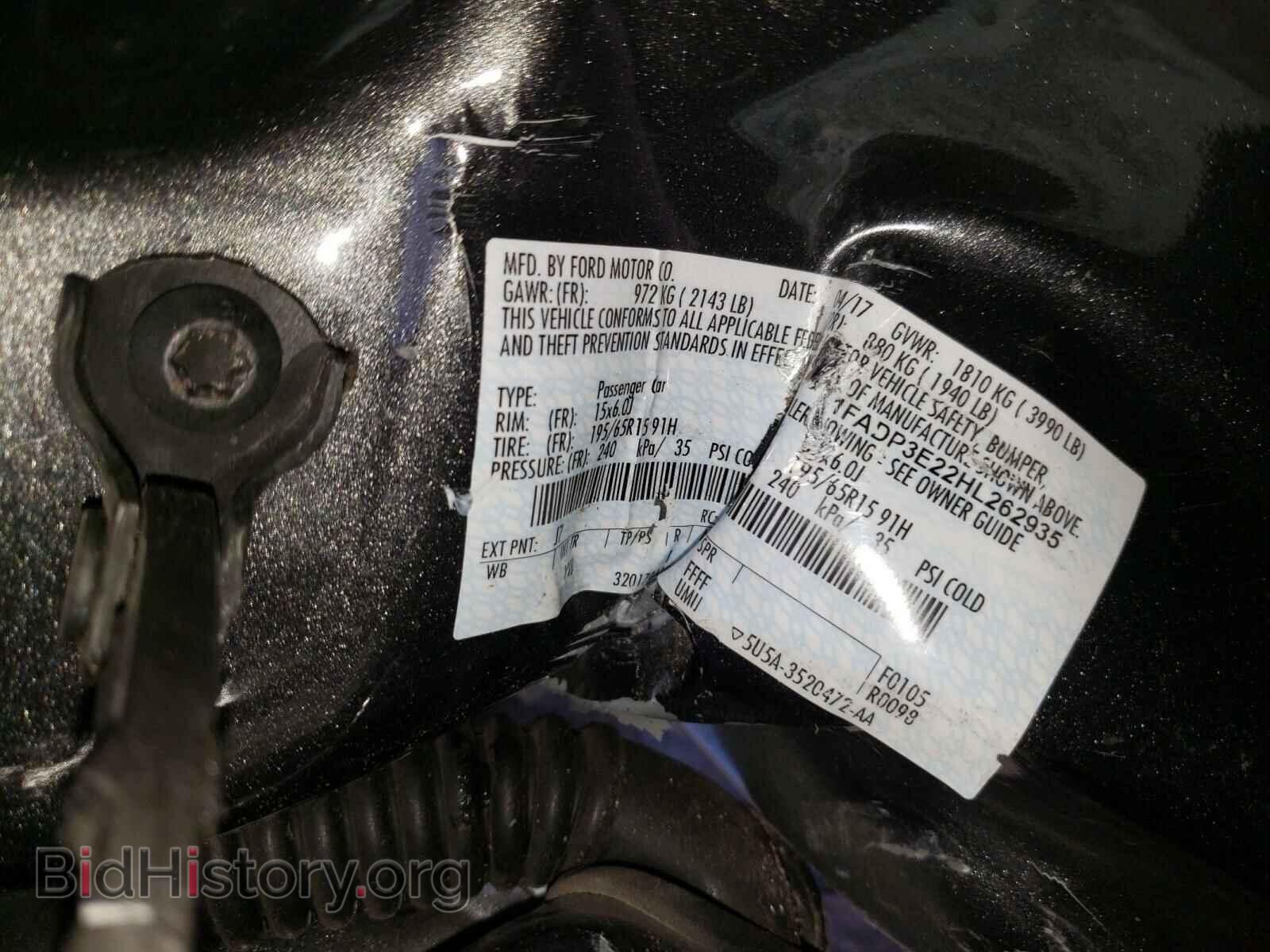 2017 FORD FOCUS - VIN: 1FADP3E22HL262935 - Photo 10