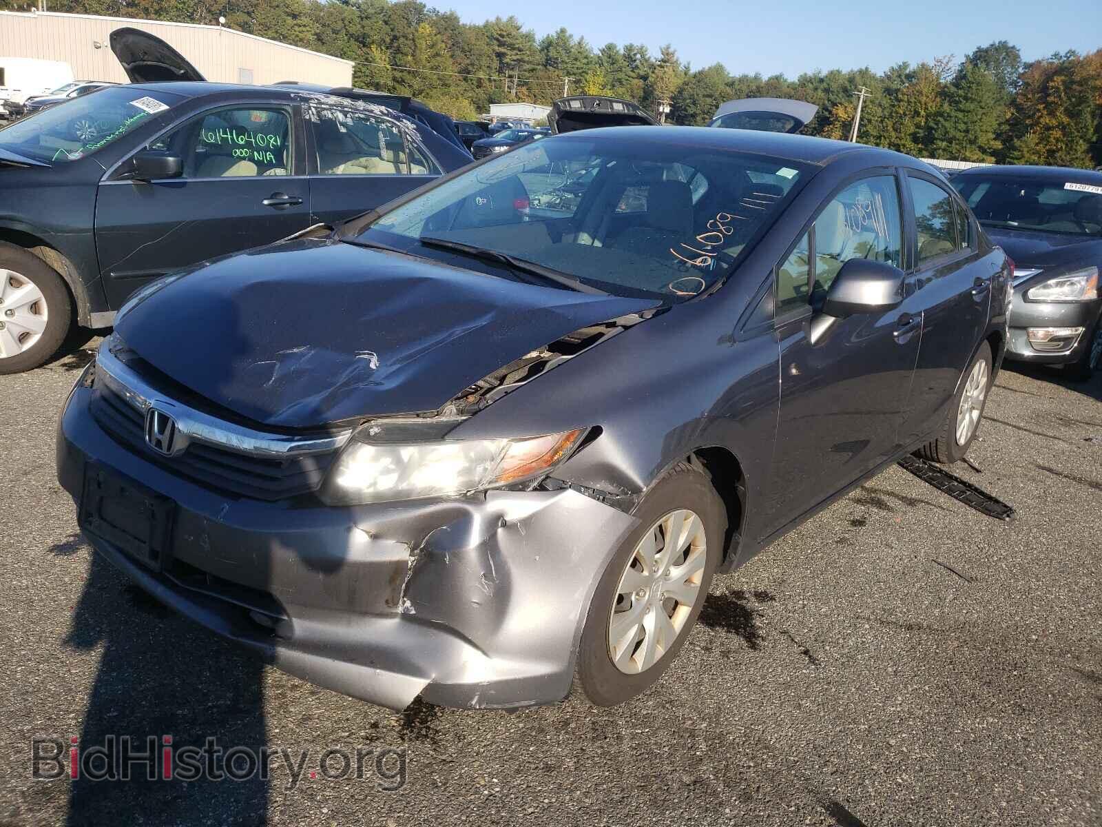 2012 HONDA CIVIC - VIN: 2HGFB2F55CH563887 - Фото 2