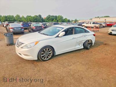 2013 Hyundai SONATA SE, white — VIN 5NPEC4AC3DH610917, Copart