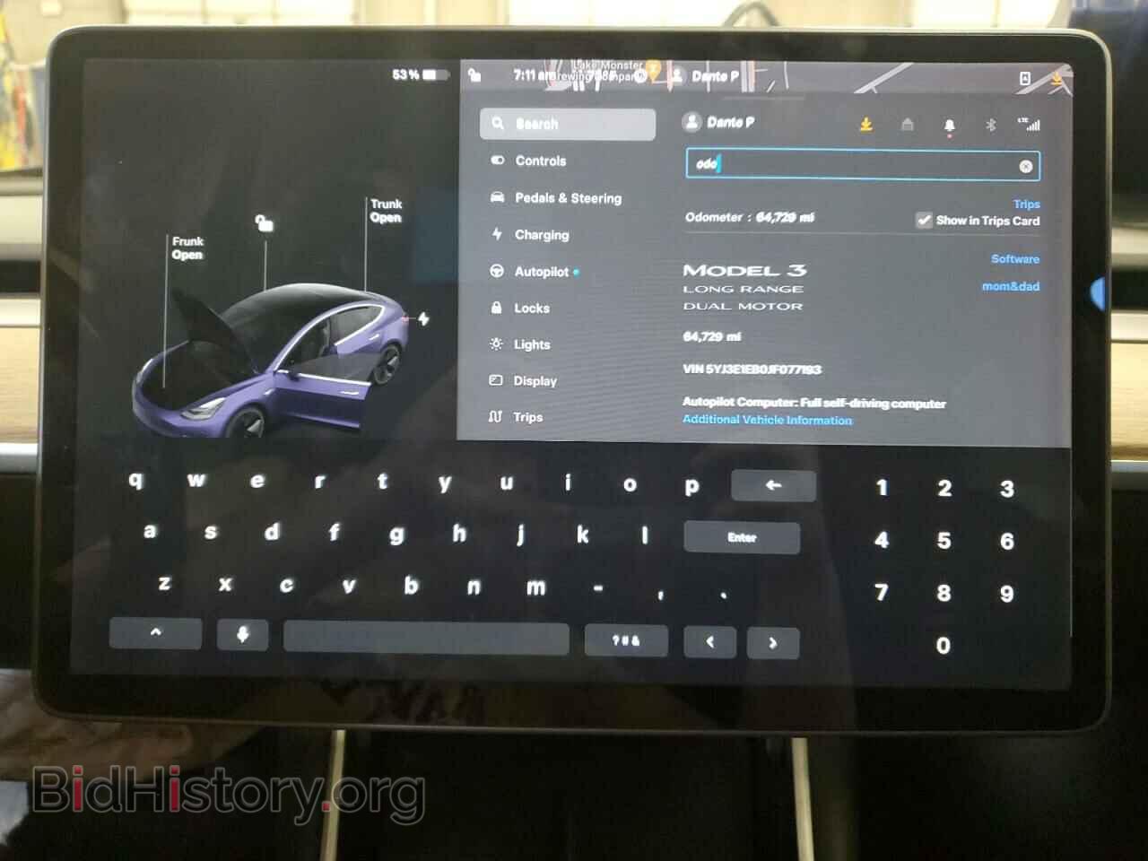 2018 TESLA MODEL 3 - VIN: 5YJ3E1EB0JF077193 - Фото 9