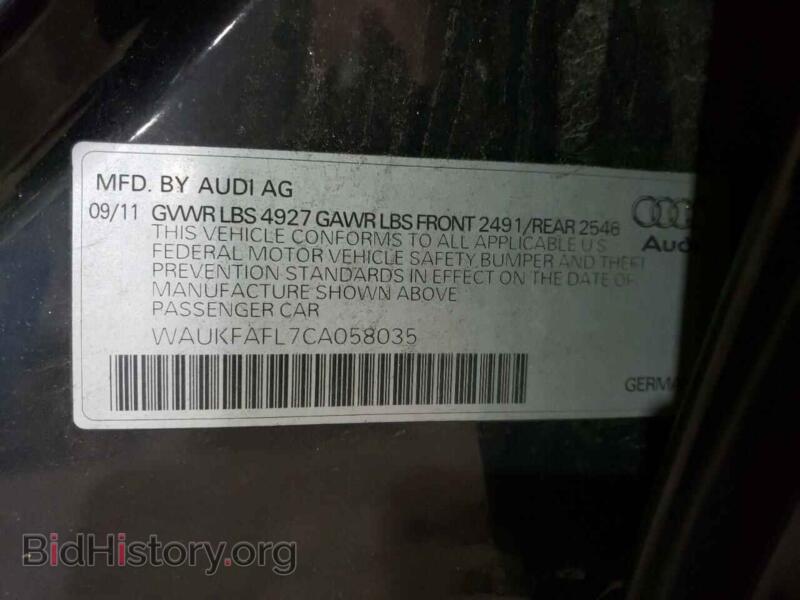 2012 Audi A4 (VIN WAUKFAFL7CA058035) — фото 13 из 13