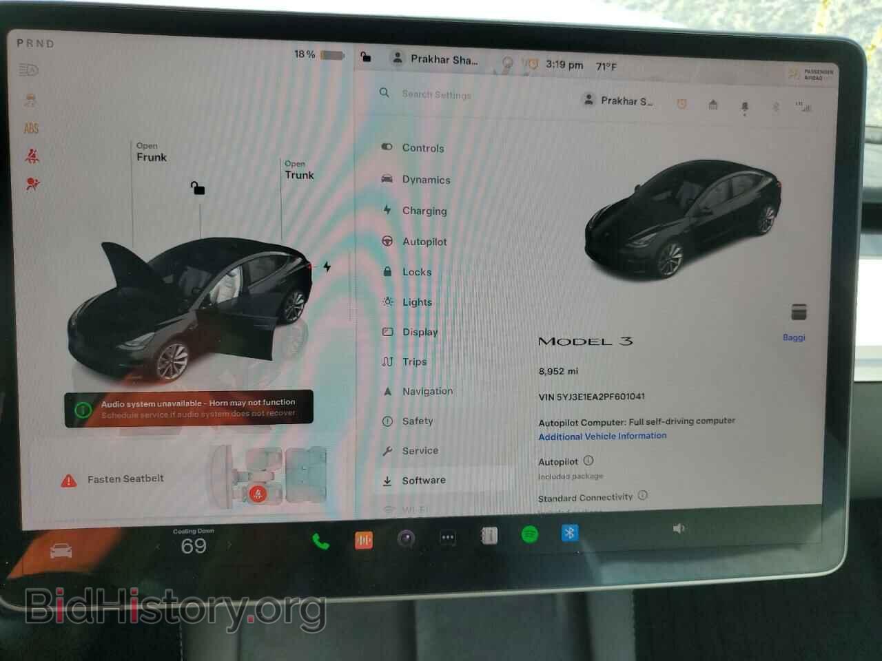 2023 TESLA MODEL 3 - VIN: 5YJ3E1EA2PF601041 - Photo 9