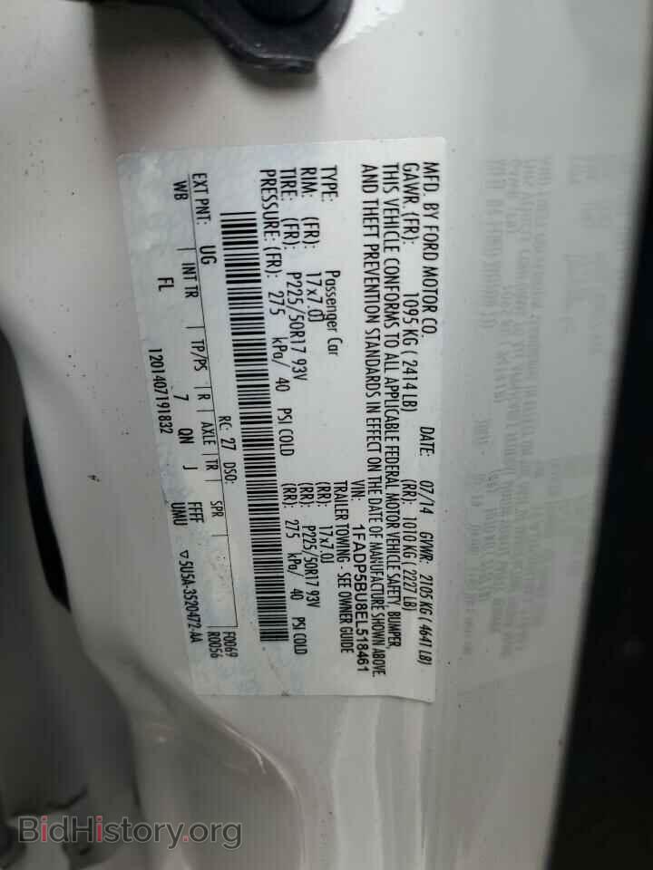 2014 FORD CMAX - VIN: 1FADP5BU8EL518461 - Фото 13