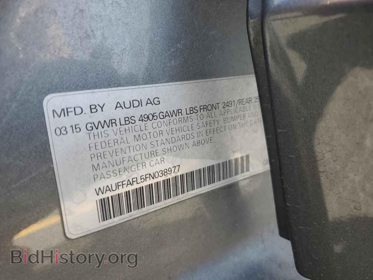 2015 AUDI A4 - VIN: WAUFFAFL5FN038977 - Фото 12