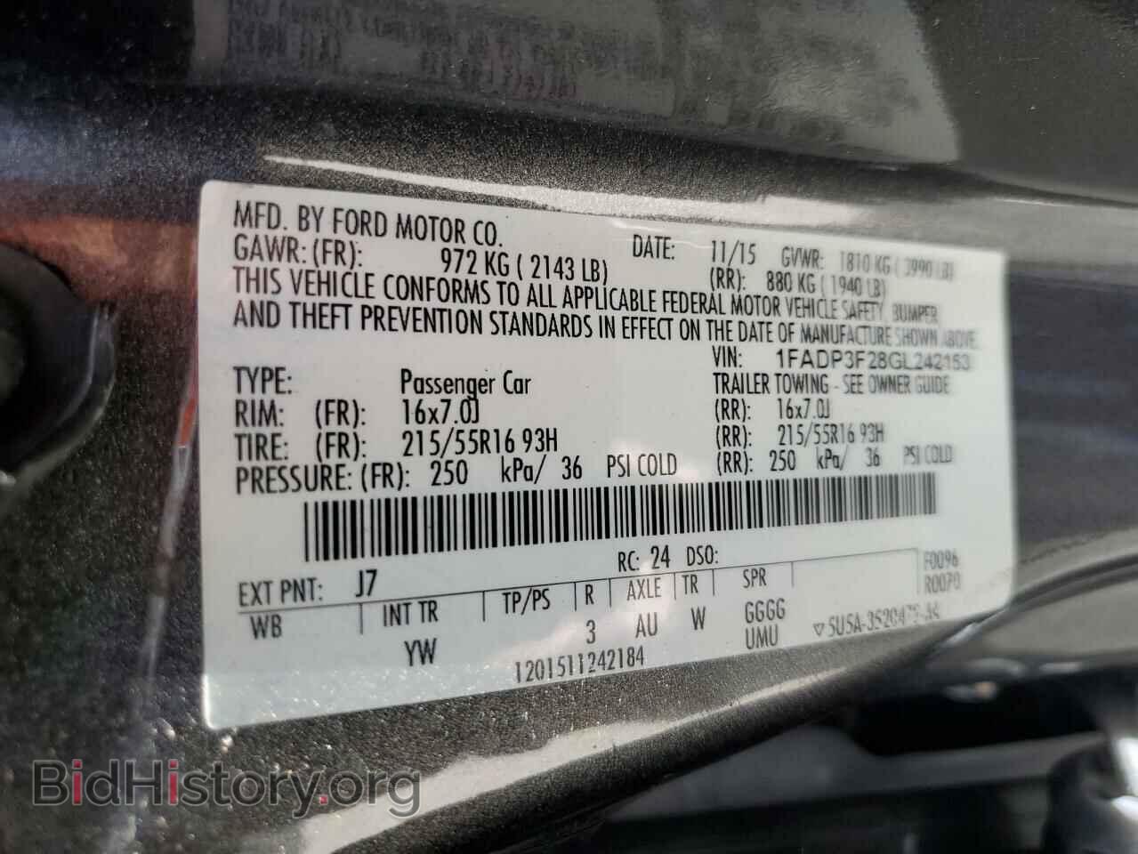 2016 FORD FOCUS - VIN: 1FADP3F28GL242153 - Photo 12