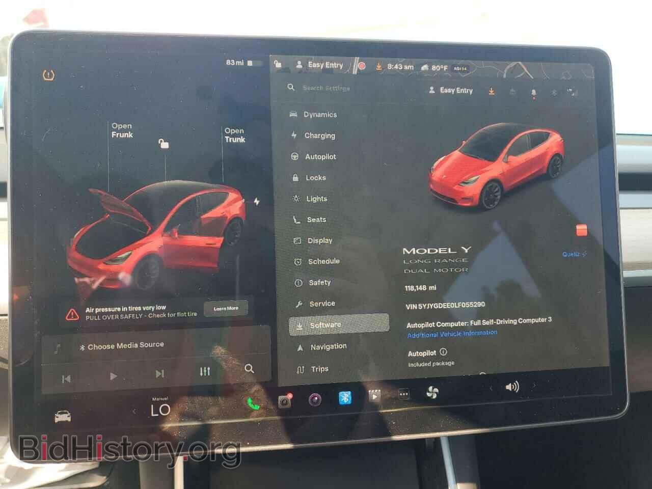 2020 TESLA MODEL Y - VIN: 5YJYGDEE0LF055290 - Фото 9