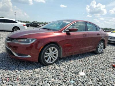 2015 Chrysler 200 LIMITED, red — VIN 1C3CCCABXFN676977, Copart