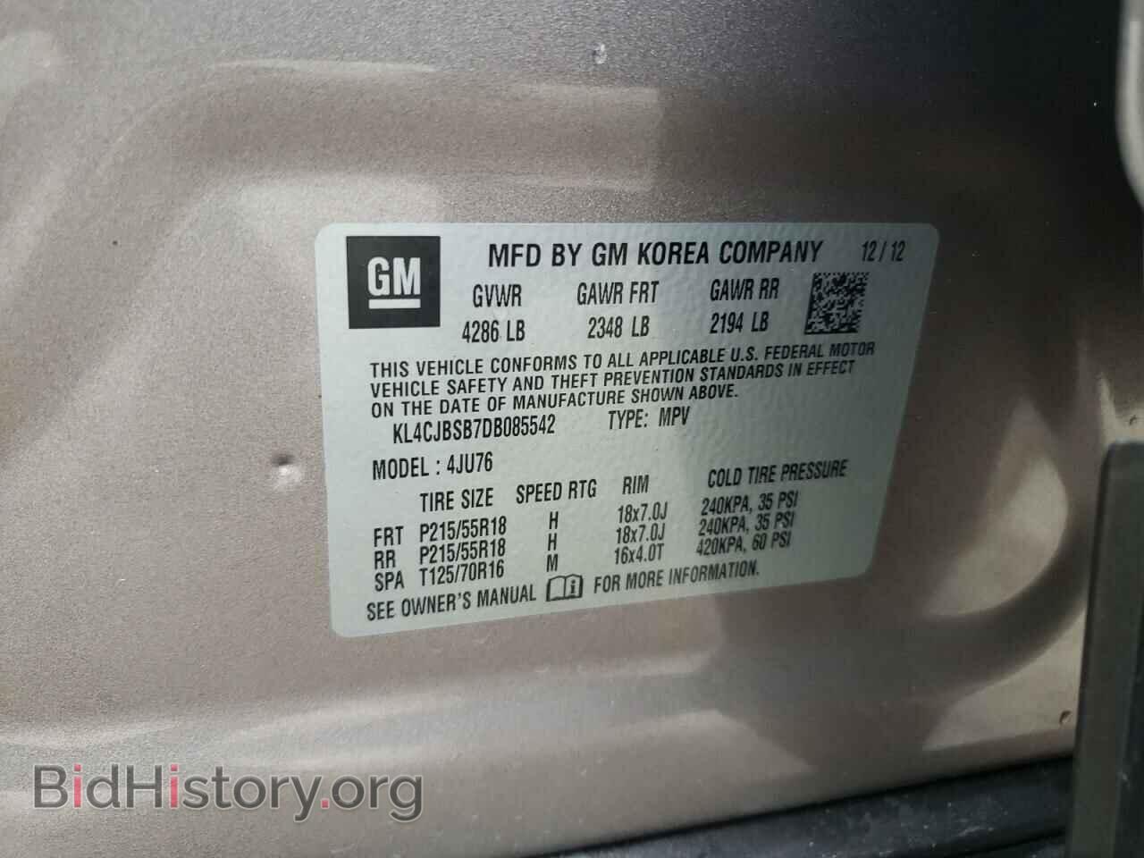 2013 BUICK ENCORE - VIN: KL4CJBSB7DB085542 - Photo 10