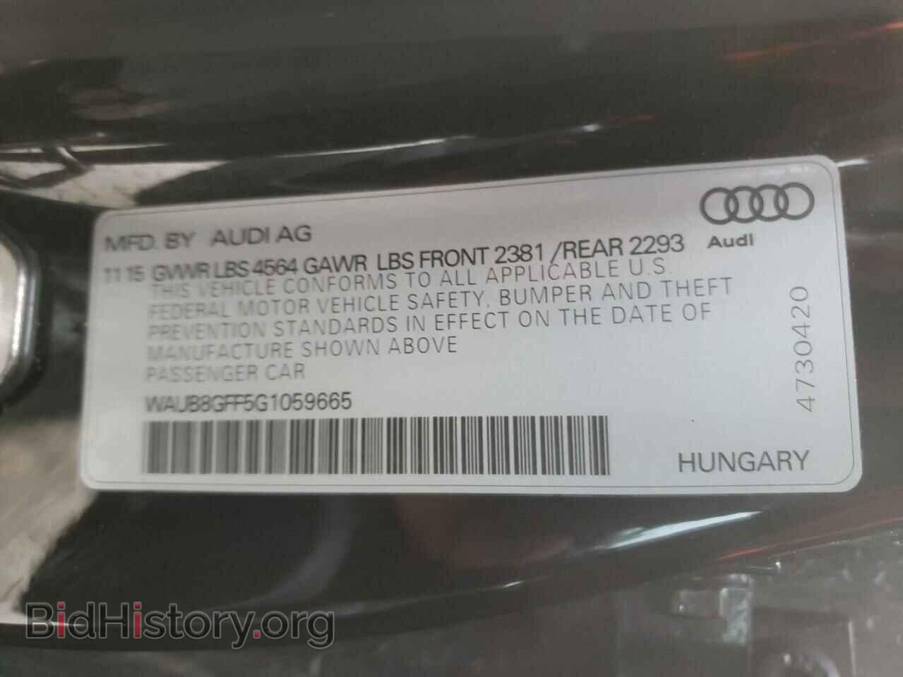 2016 AUDI A3 - VIN: WAUB8GFF5G1059665 - Фото 10