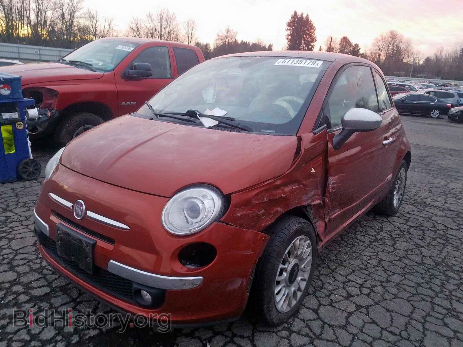2012 FIAT 500 - VIN: 3C3CFFCR5CT192553 - Фото 2