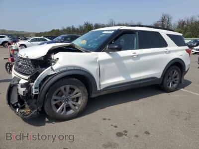2023 Ford EXPLORER XLT, white — VIN 1FMSK8DH3PGB32460, Copart