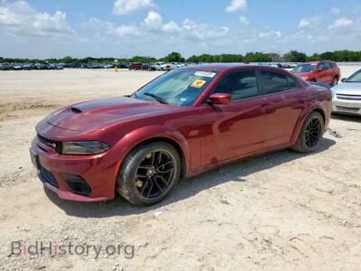2021 Dodge CHARGER Scat Pack, red — VIN 2C3CDXGJ5MH569957, Copart