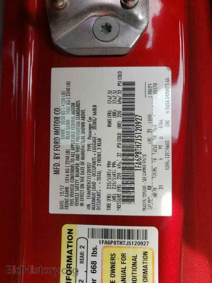 2018 FORD MUSTANG - VIN: 1FA6P8TH7J5120927 - Фото 10