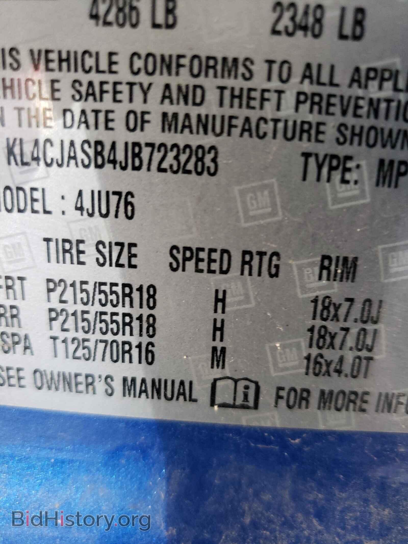 2018 BUICK ENCORE - VIN: KL4CJASB4JB723283 - Photo 10