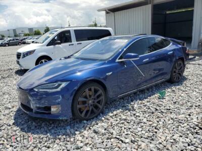 2016 Tesla MODEL S, синий — VIN 5YJSA1E17GF155265, Copart