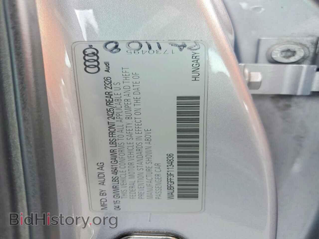 2015 AUDI A3 - VIN: WAUBFGFF3F1134836 - Photo 12
