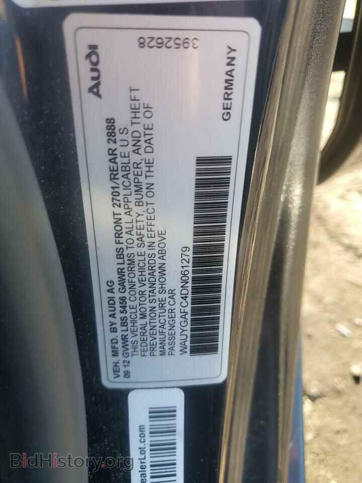 2013 AUDI A7 - VIN: WAUYGAFC4DN061279 - Фото 12