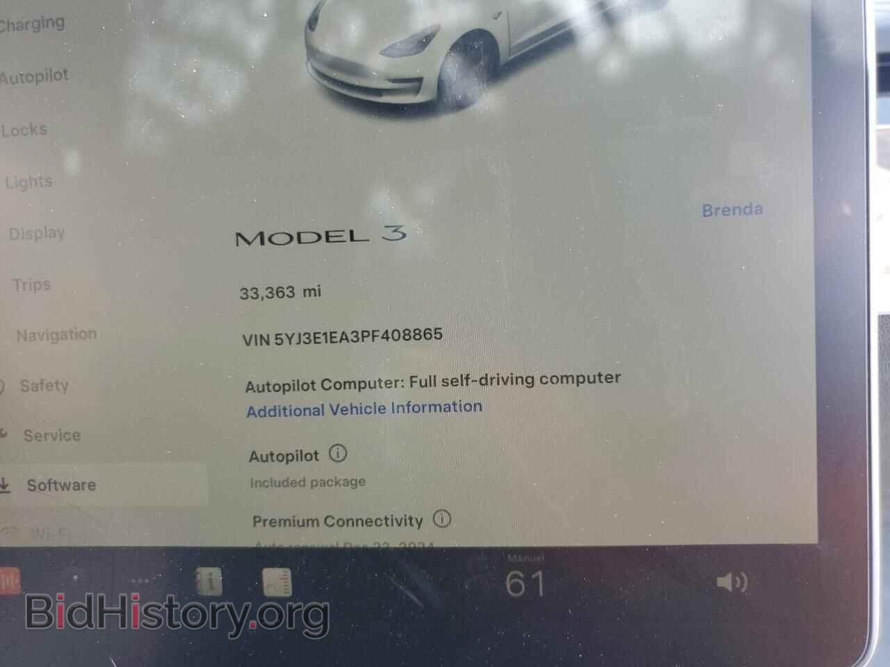 2023 TESLA MODEL 3 - VIN: 5YJ3E1EA3PF408865 - Фото 9