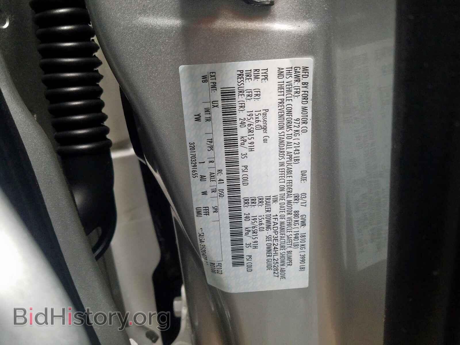 2017 FORD FOCUS - VIN: 1FADP3E24HL252827 - Фото 10
