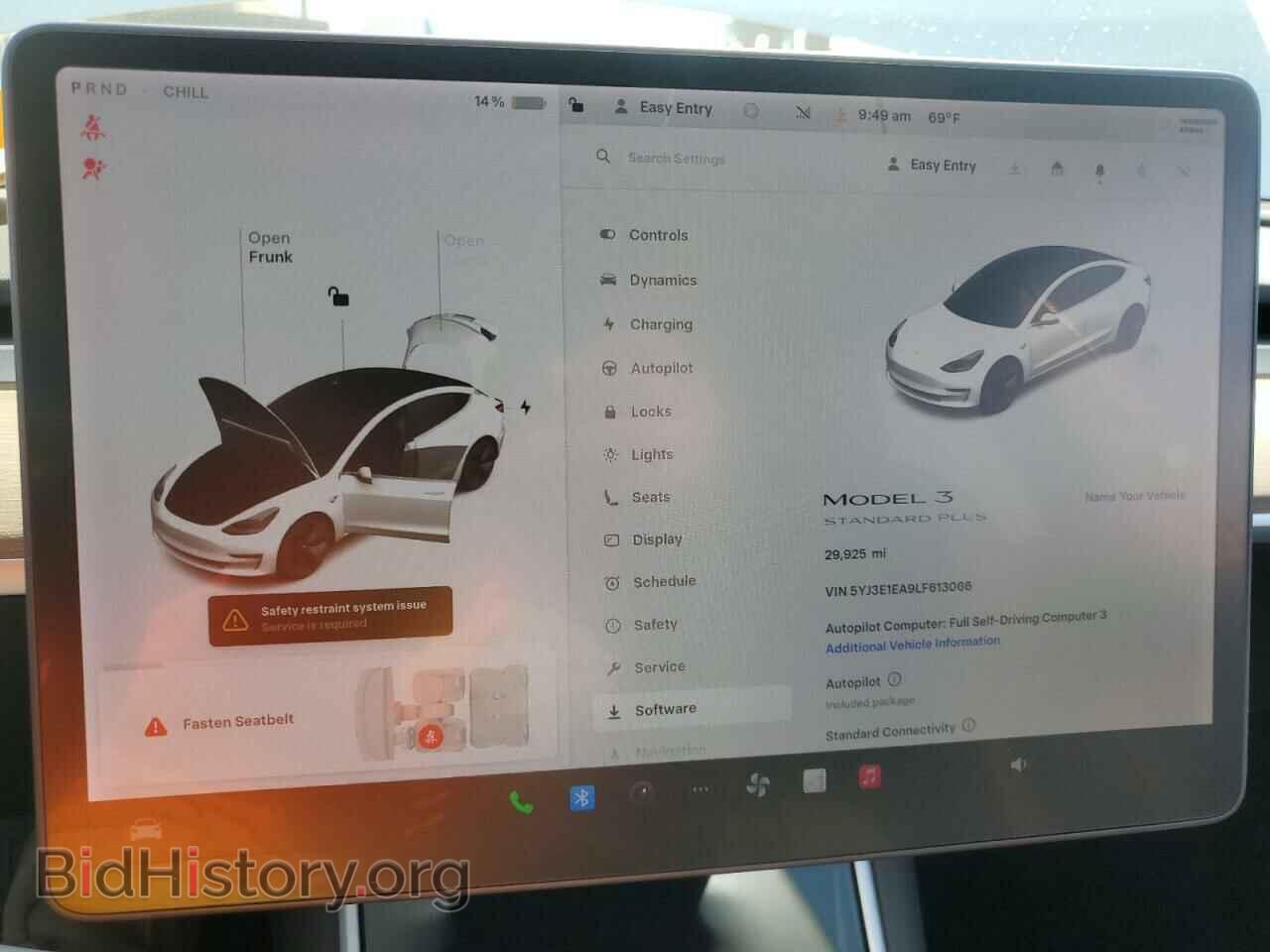 2020 TESLA MODEL 3 - VIN: 5YJ3E1EA9LF613066 - Фото 9