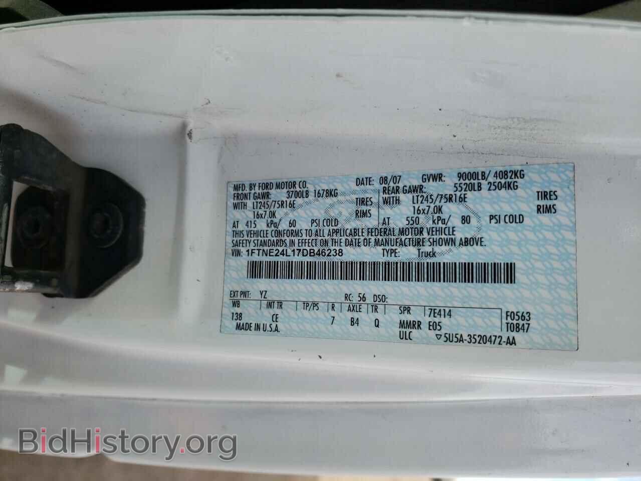 2007 FORD ECONOLINE - VIN: 1FTNE24L17DB46238 - Photo 10