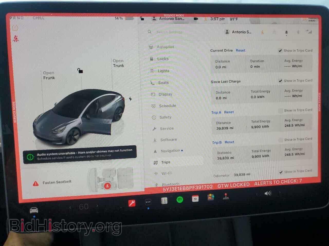 2023 TESLA MODEL 3 - VIN: 5YJ3E1EB8PF391702 - Фото 9