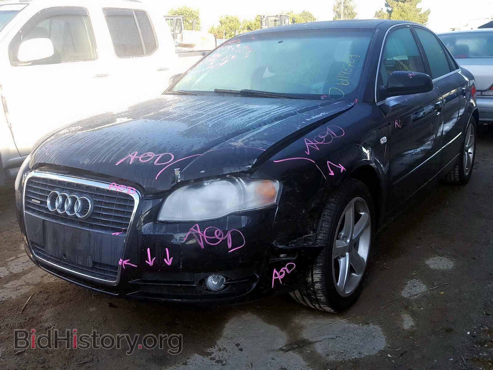 2007 AUDI A4 - VIN: WAUDH78E67A179262 - Фото 2